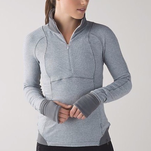 lululemon athletica Jackets & Blazers - Lululemon Runderful 1/2 Zip Pullover Jacket gray